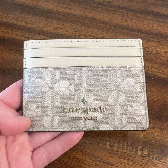 Kate Spade Cream and Tan Card Holder - Picture 2 of 5